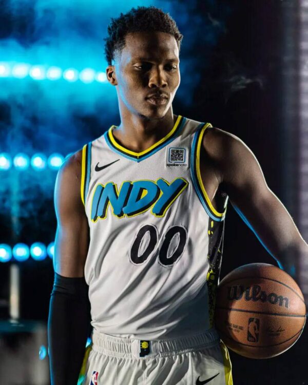 Maglia Indiana Pacers bianca 2024-2025 City Edition